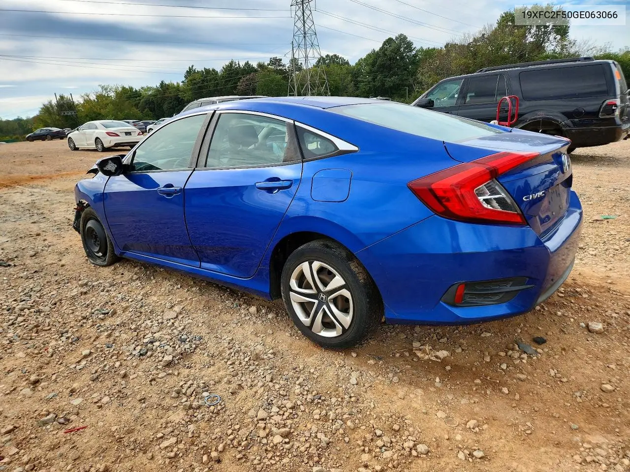 2016 HONDA CIVIC VIN 19XFC2F50GE063066 — фото 2
