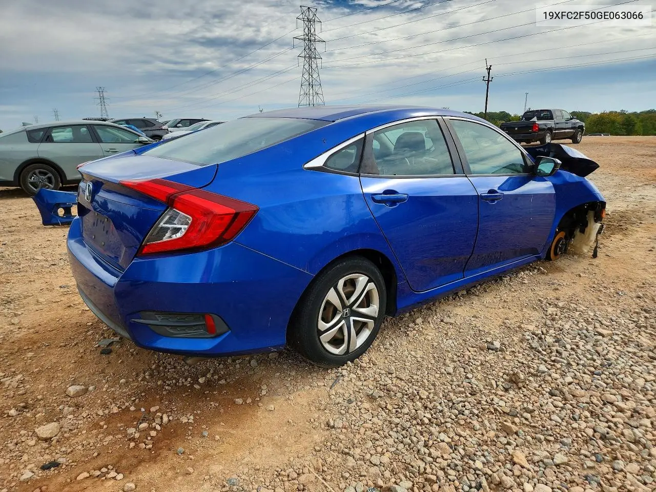 2016 HONDA CIVIC VIN 19XFC2F50GE063066 — фото 3