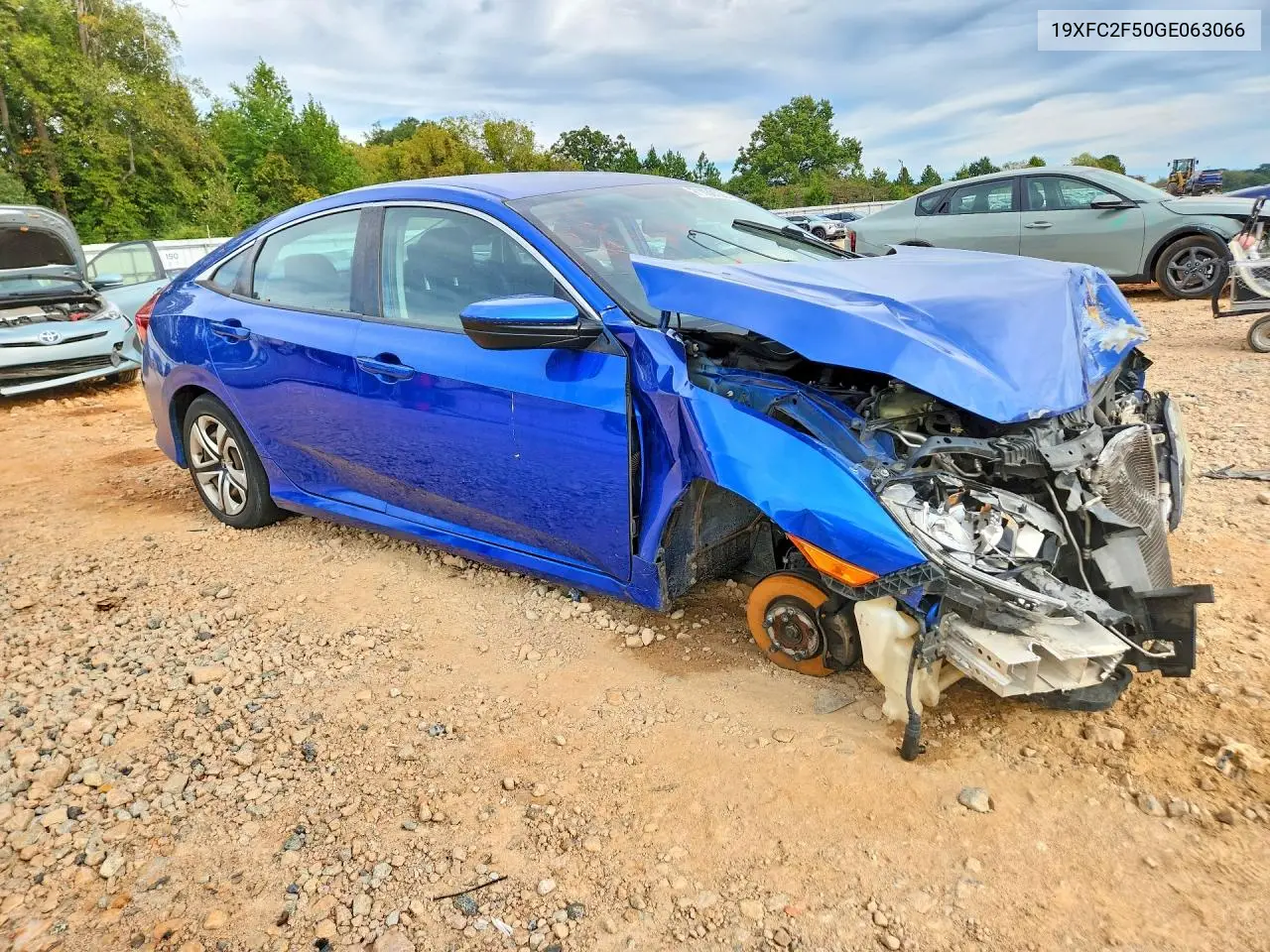 2016 HONDA CIVIC VIN 19XFC2F50GE063066 — фото 4
