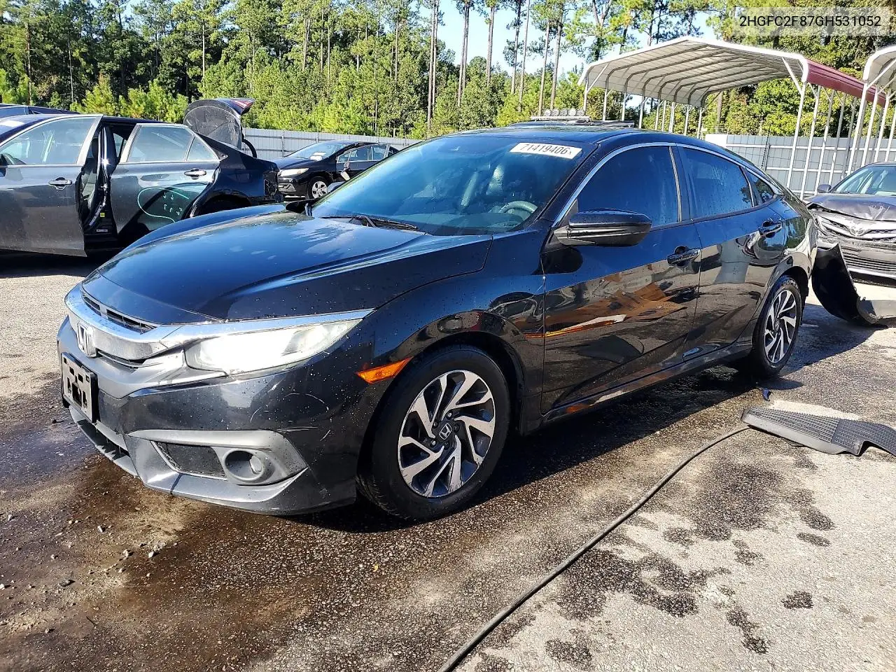 HONDA CIVIC 2016, VIN 2HGFC2F87GH531052