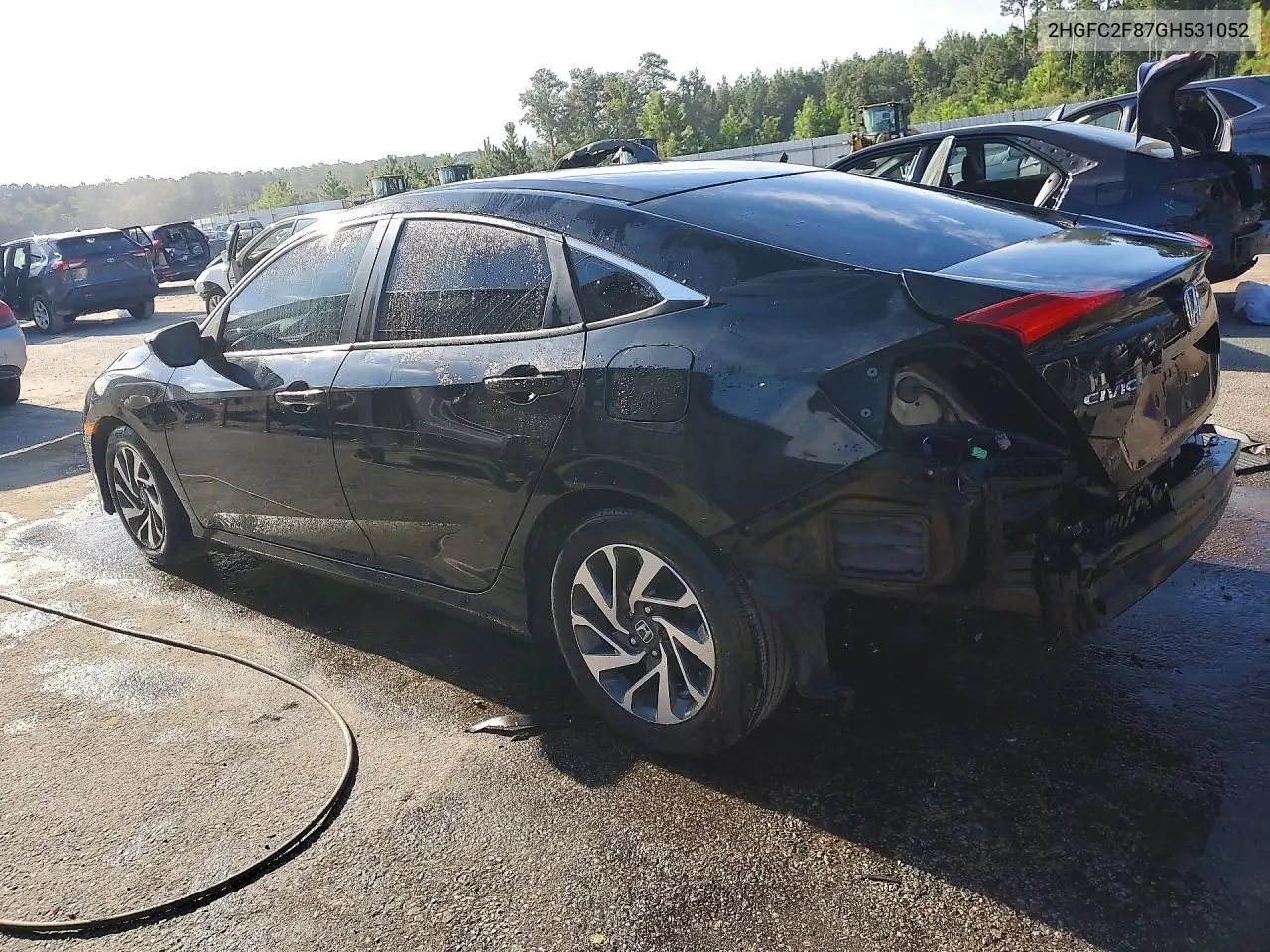 2016 HONDA CIVIC VIN 2HGFC2F87GH531052 — фото 2