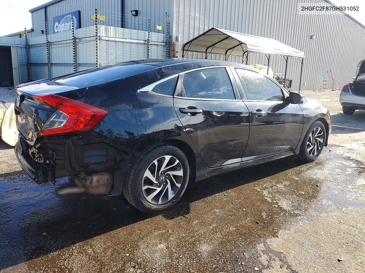 2016 HONDA CIVIC VIN 2HGFC2F87GH531052 — фото 3