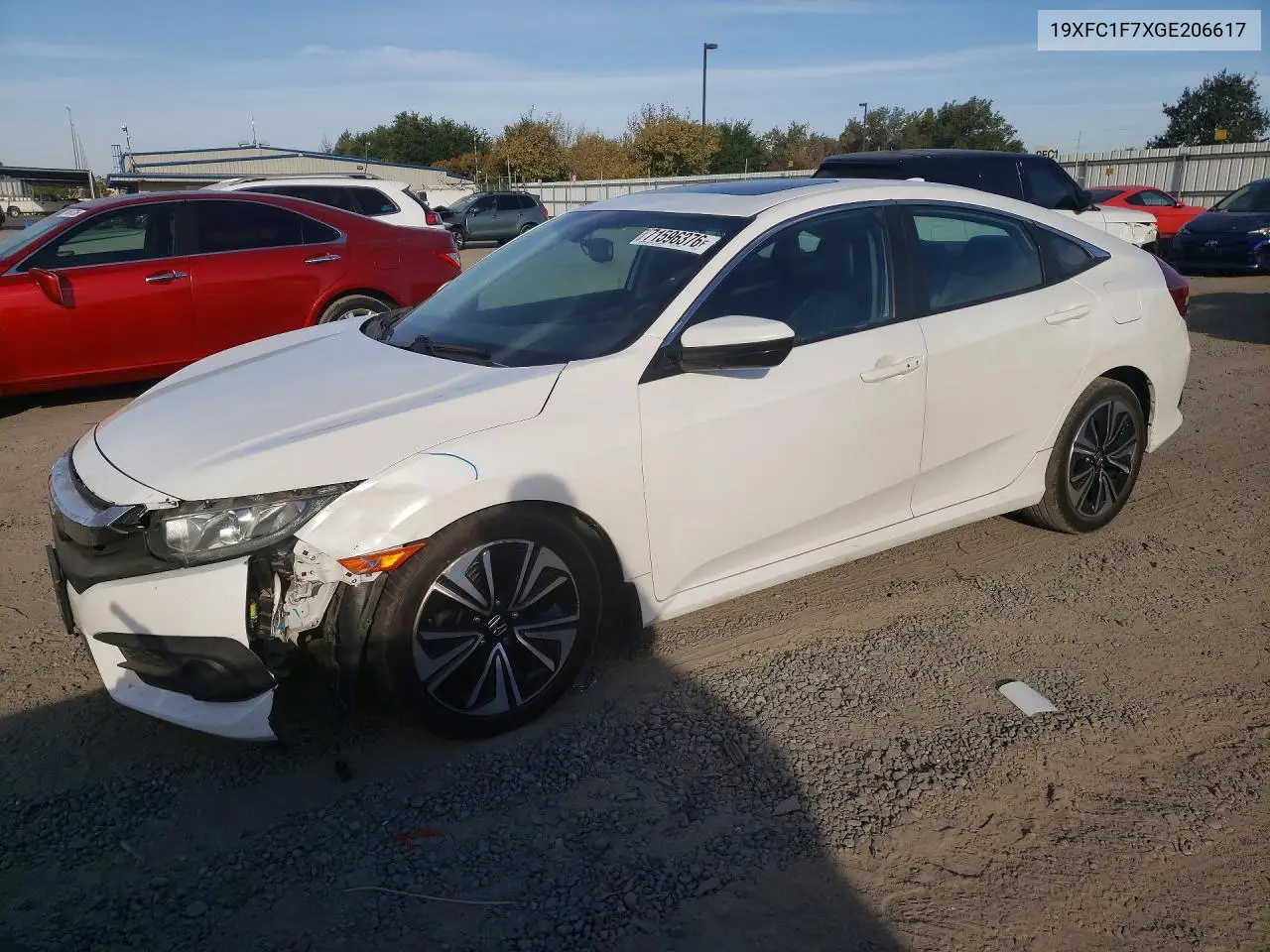 HONDA CIVIC 2016, VIN 19XFC1F7XGE206617