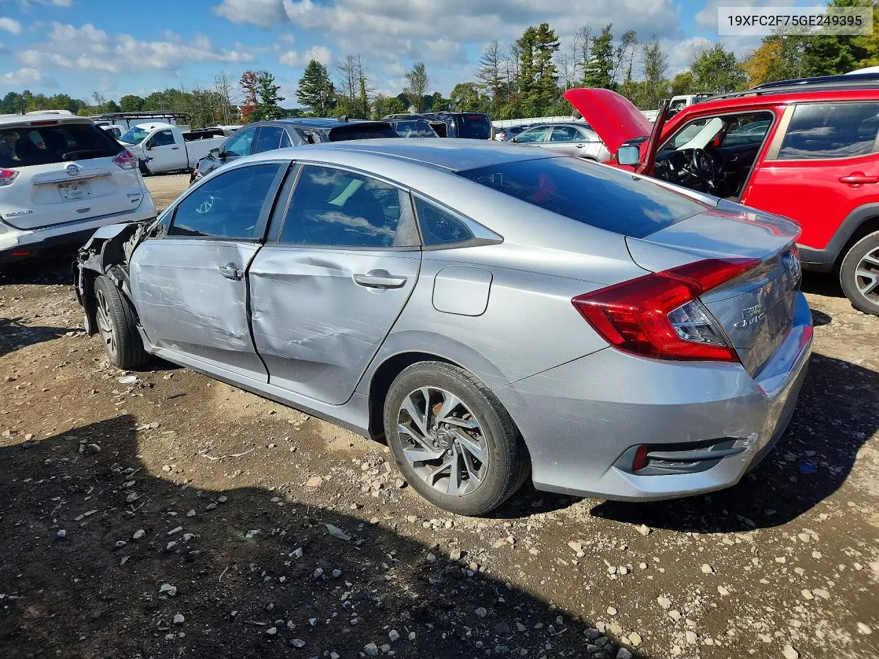 2016 HONDA CIVIC VIN 19XFC2F75GE249395 — фото 2