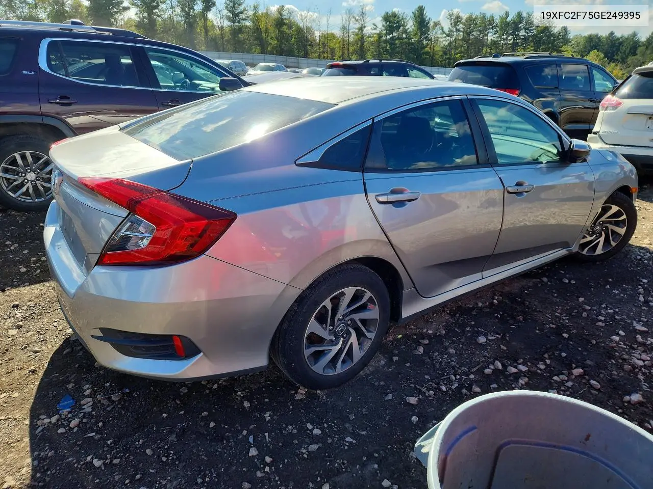 2016 HONDA CIVIC VIN 19XFC2F75GE249395 — фото 3