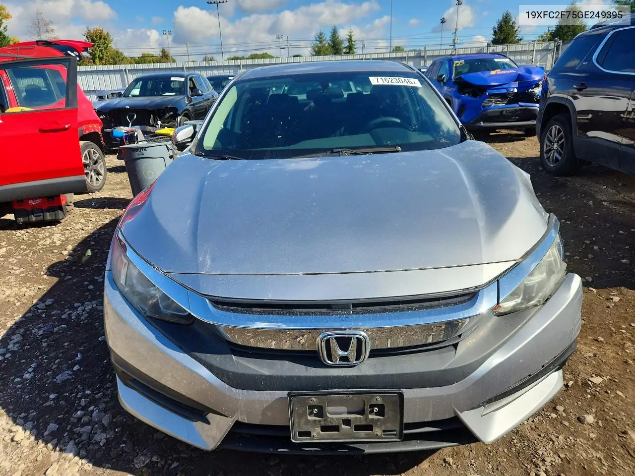 2016 HONDA CIVIC VIN 19XFC2F75GE249395 — фото 5
