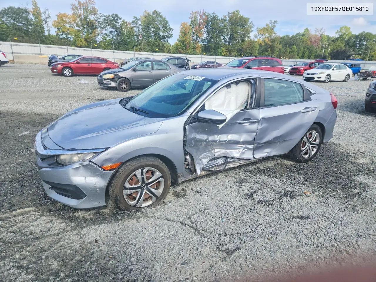 HONDA CIVIC 2016, VIN 19XFC2F57GE015810