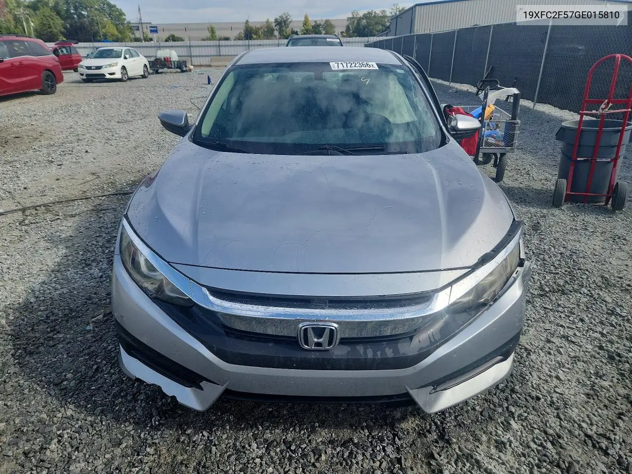 2016 HONDA CIVIC VIN 19XFC2F57GE015810 — фото 5