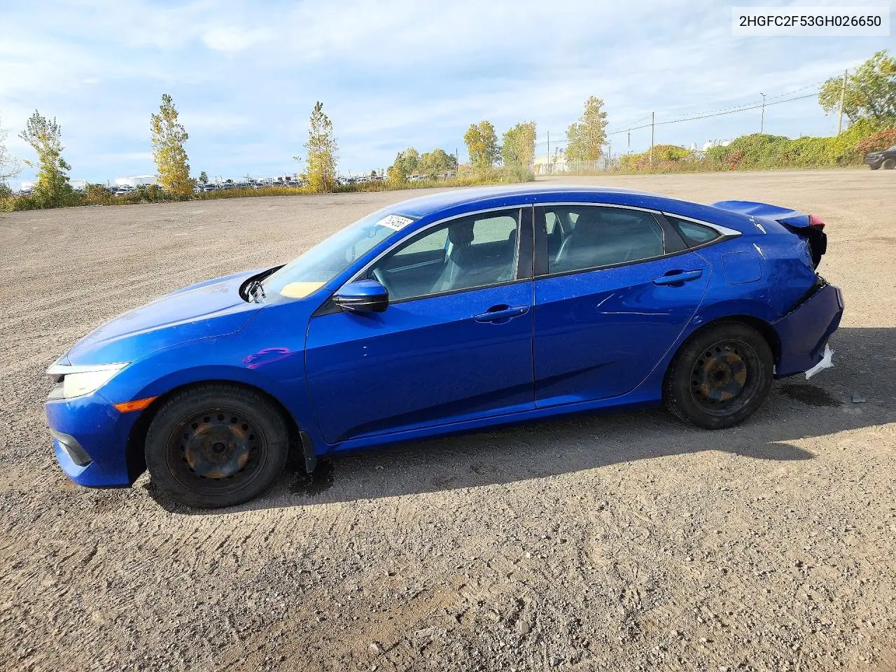 HONDA CIVIC 2016, VIN 2HGFC2F53GH026650