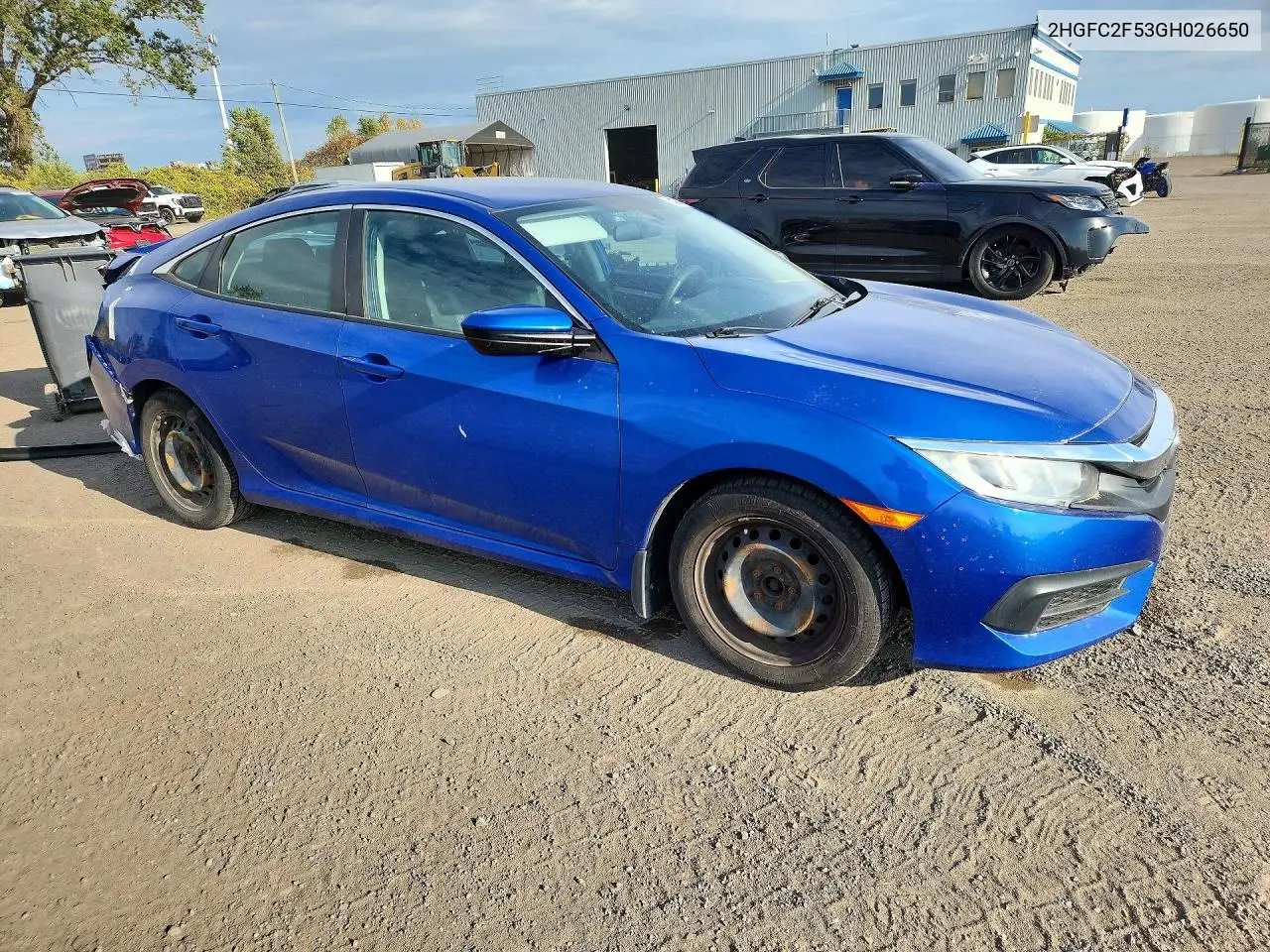 2016 HONDA CIVIC VIN 2HGFC2F53GH026650 — фото 4