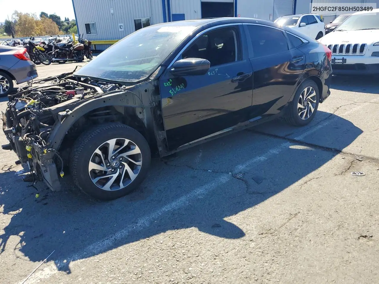 HONDA CIVIC 2016, VIN 2HGFC2F85GH503489