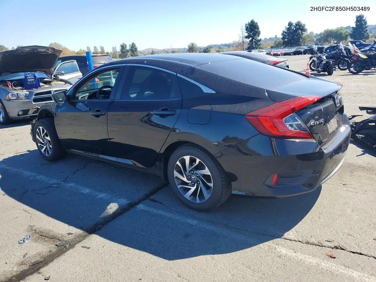 2016 HONDA CIVIC VIN 2HGFC2F85GH503489 — фото 2