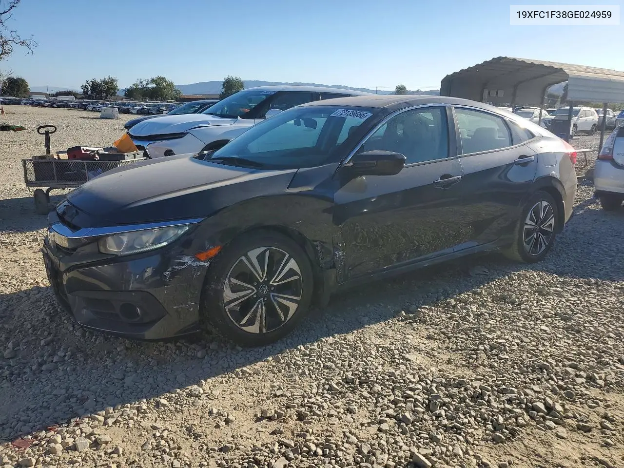 HONDA CIVIC 2016, VIN 19XFC1F38GE024959