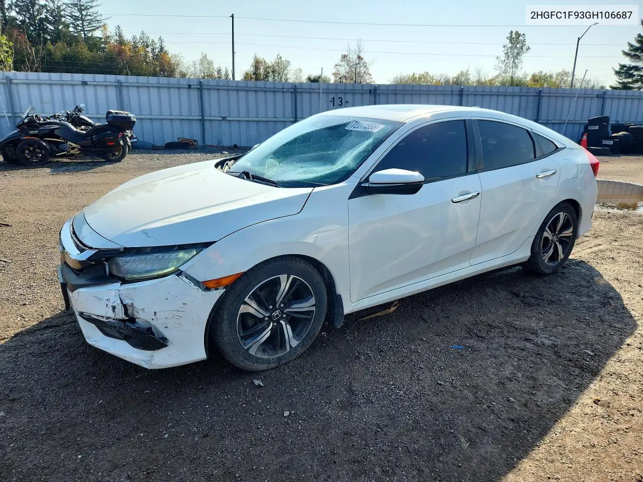 HONDA CIVIC 2016, VIN 2HGFC1F93GH106687