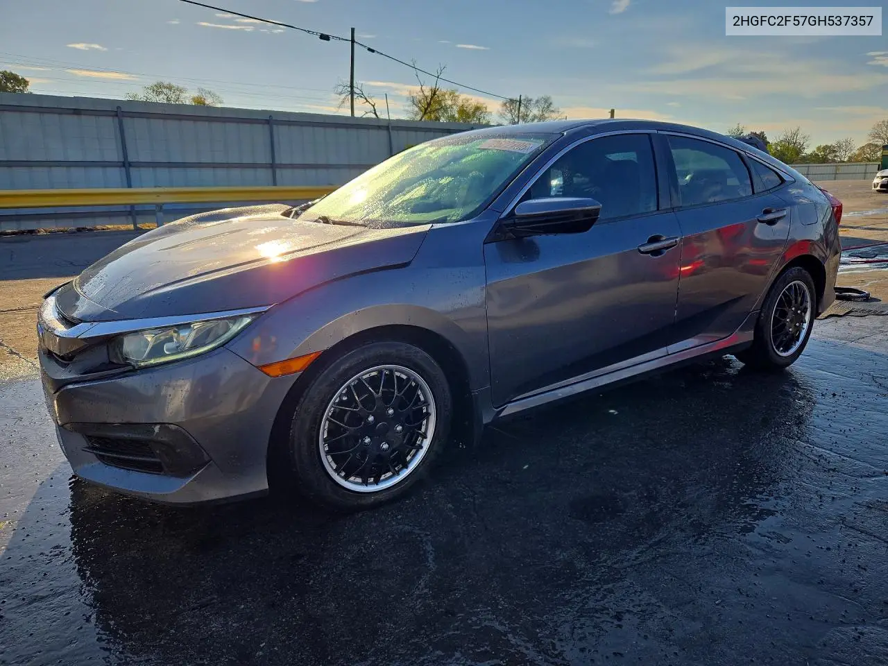 HONDA CIVIC 2016, VIN 2HGFC2F57GH537357