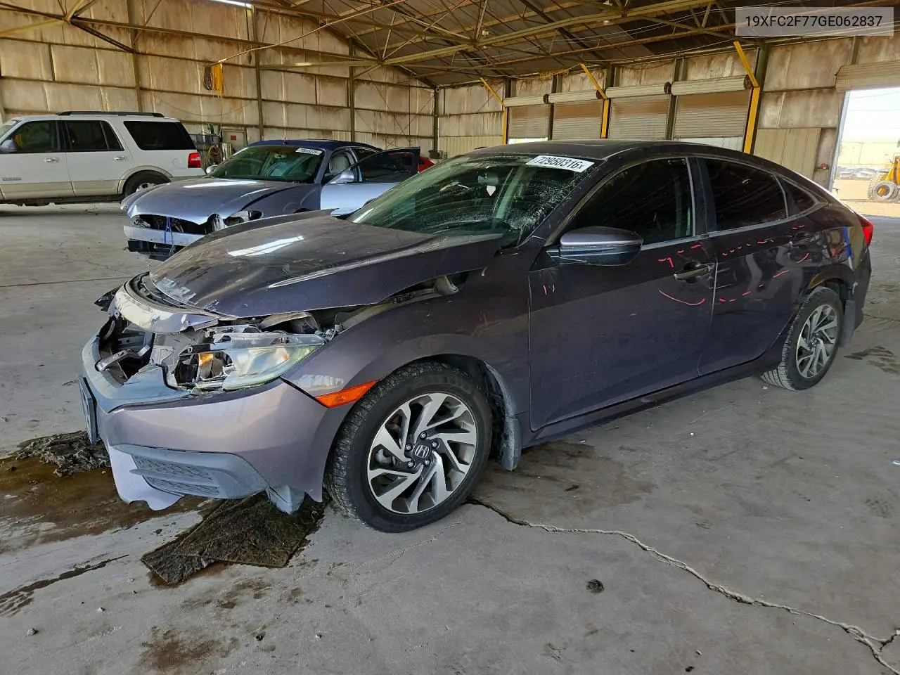 HONDA CIVIC 2016, VIN 19XFC2F77GE062837