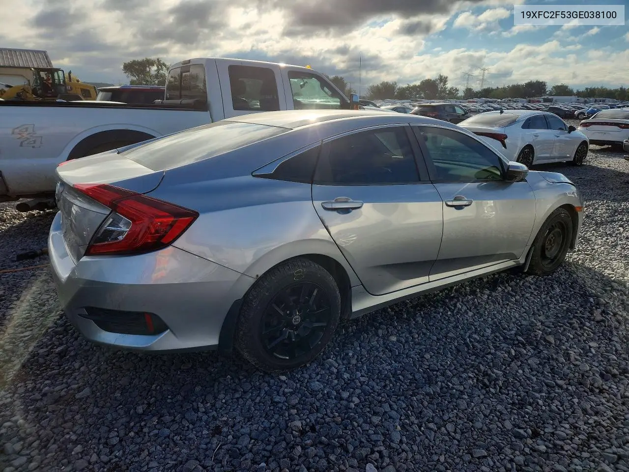 2016 HONDA CIVIC VIN 19XFC2F53GE038100 — фото 3