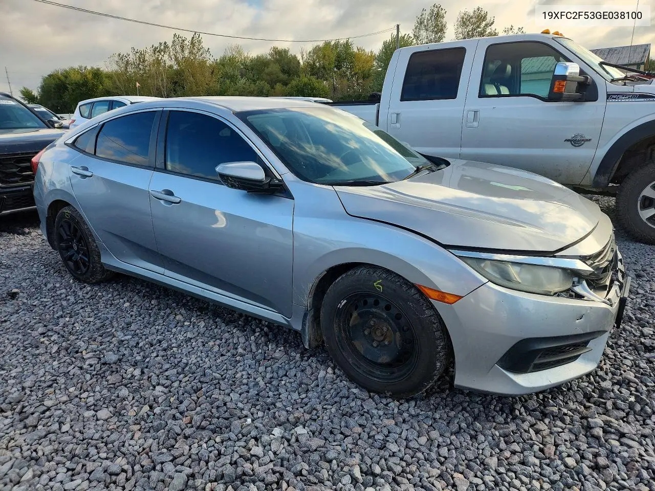 2016 HONDA CIVIC VIN 19XFC2F53GE038100 — фото 4