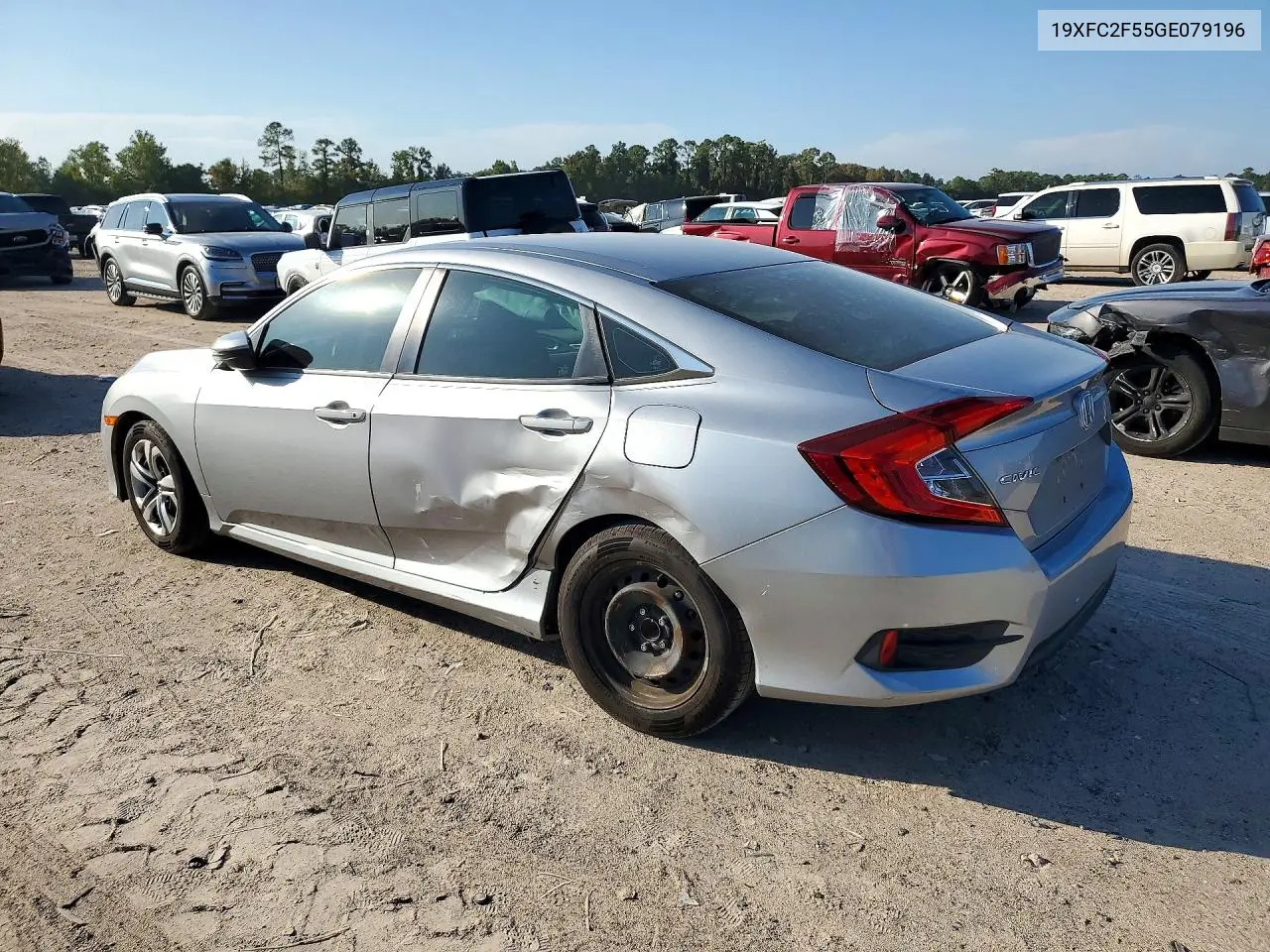 2016 HONDA CIVIC VIN 19XFC2F55GE079196 — фото 2