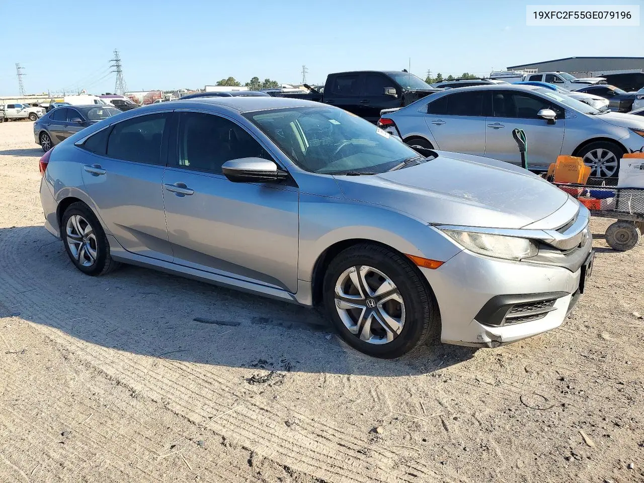 2016 HONDA CIVIC VIN 19XFC2F55GE079196 — фото 4