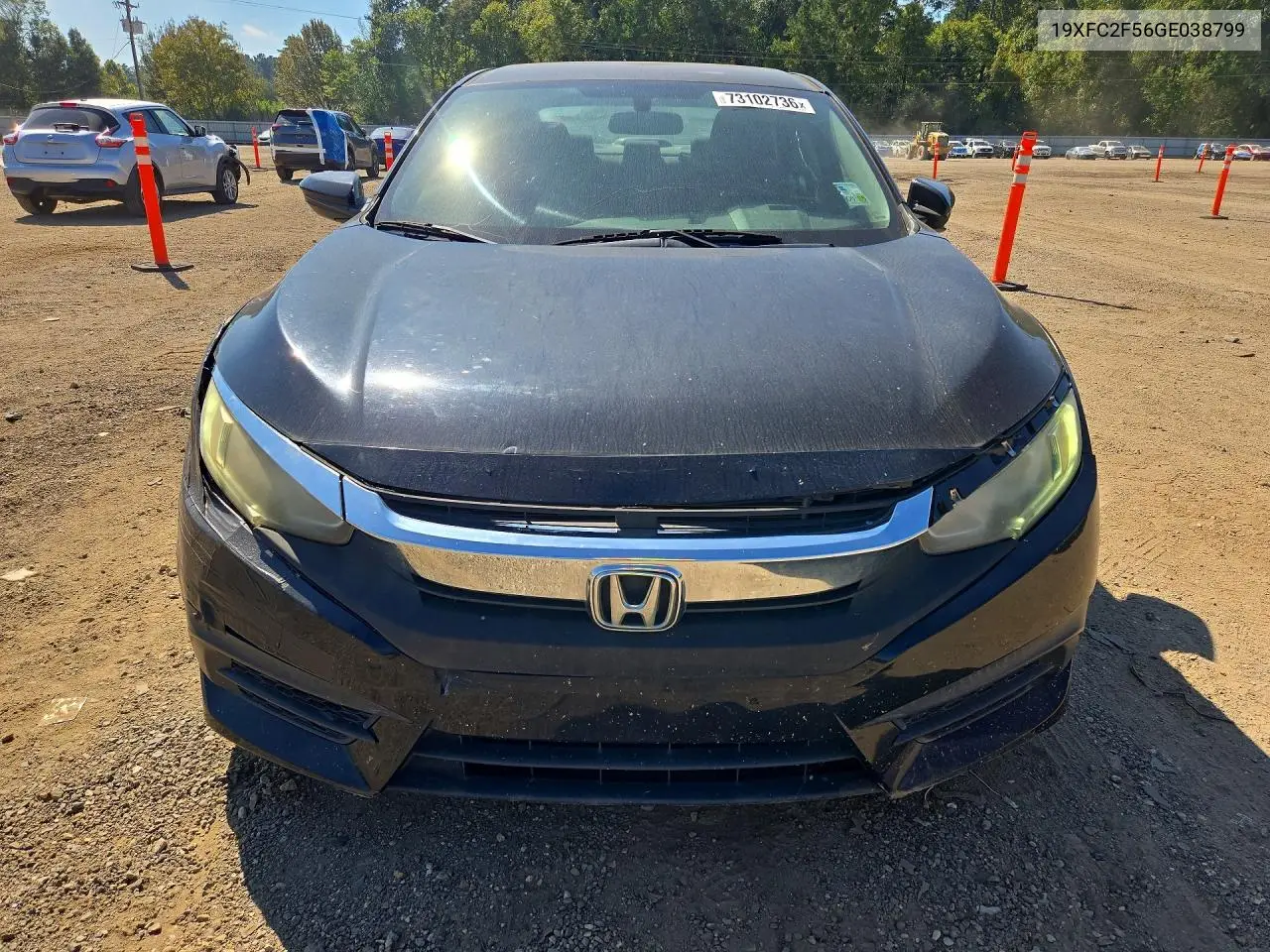 2016 HONDA CIVIC VIN 19XFC2F56GE038799 — фото 5