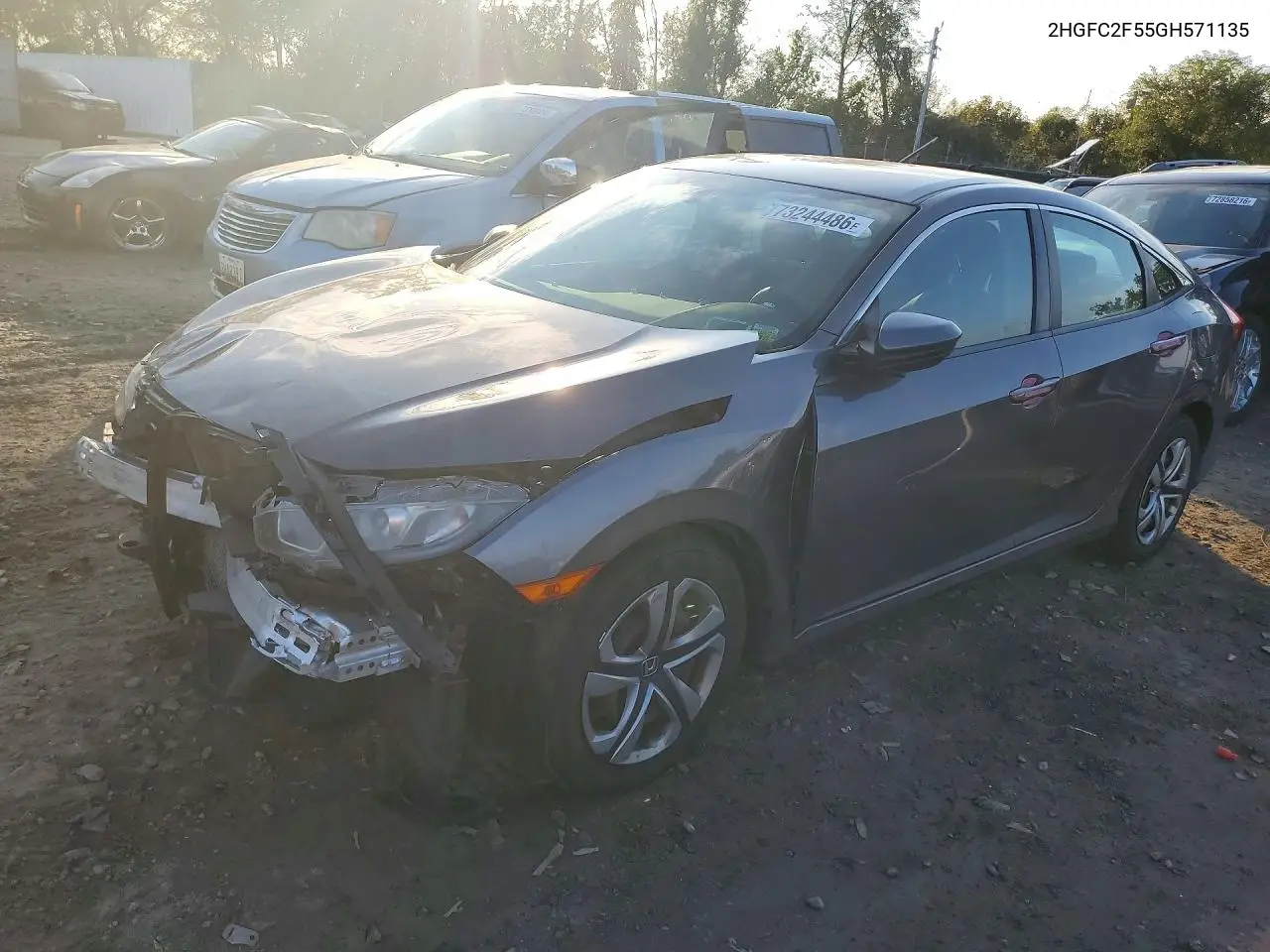 HONDA CIVIC 2016, VIN 2HGFC2F55GH571135
