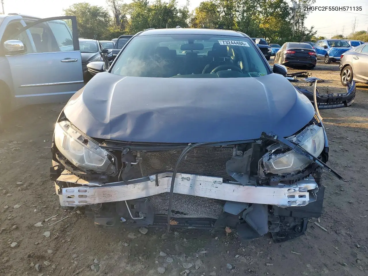 2016 HONDA CIVIC VIN 2HGFC2F55GH571135 — фото 5