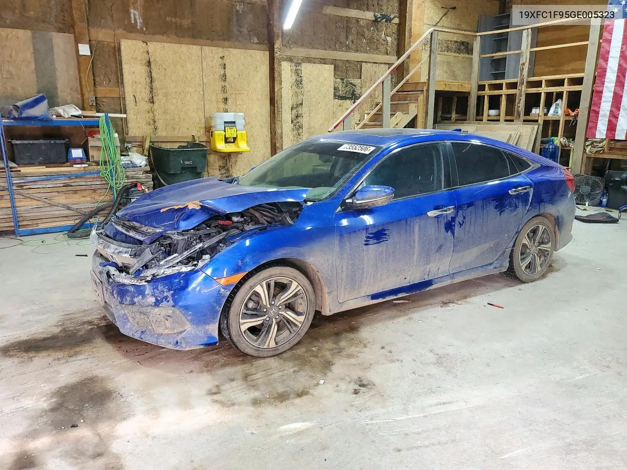 HONDA CIVIC 2016, VIN 19XFC1F95GE005323