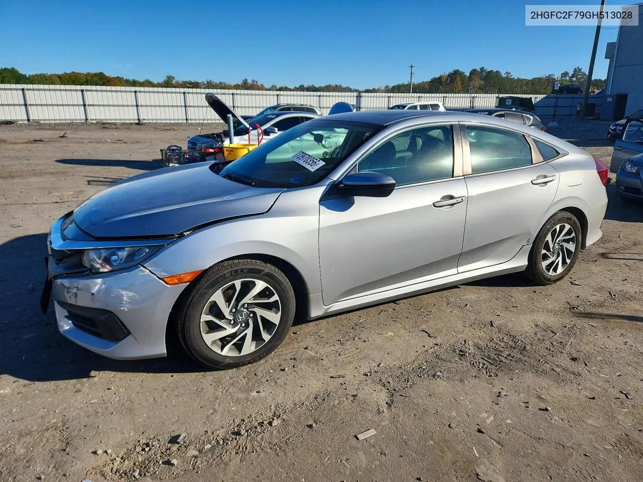HONDA CIVIC 2016, VIN 2HGFC2F79GH513028
