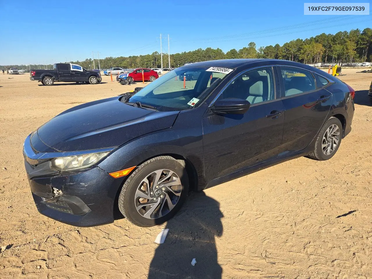 HONDA CIVIC 2016, VIN 19XFC2F79GE097539