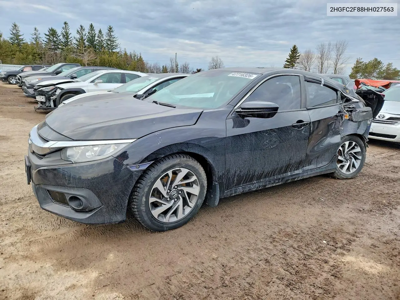 HONDA CIVIC 2017, VIN 2HGFC2F88HH027563