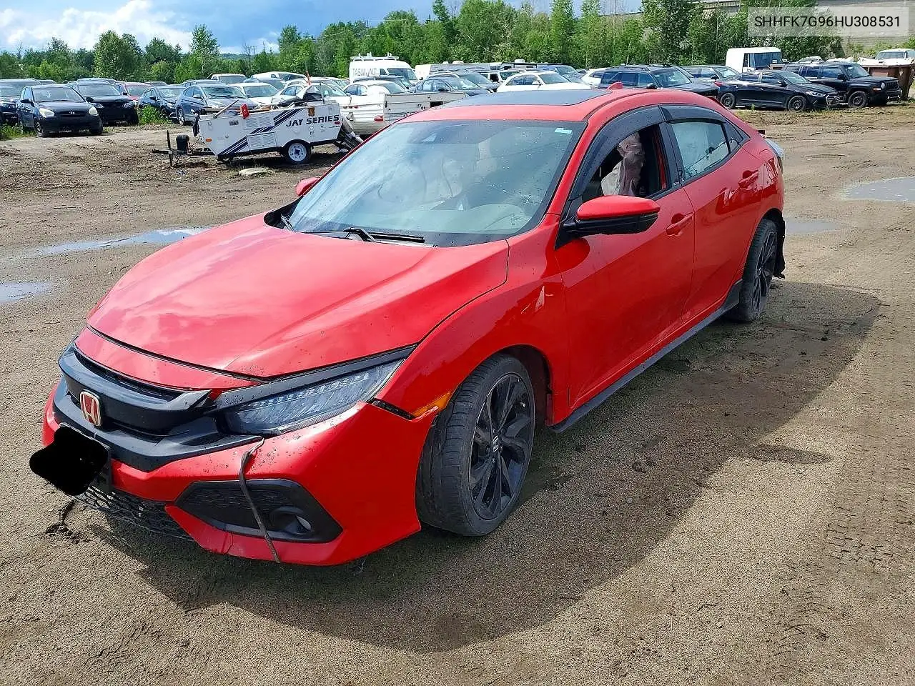 HONDA CIVIC 2017, VIN SHHFK7G96HU308531