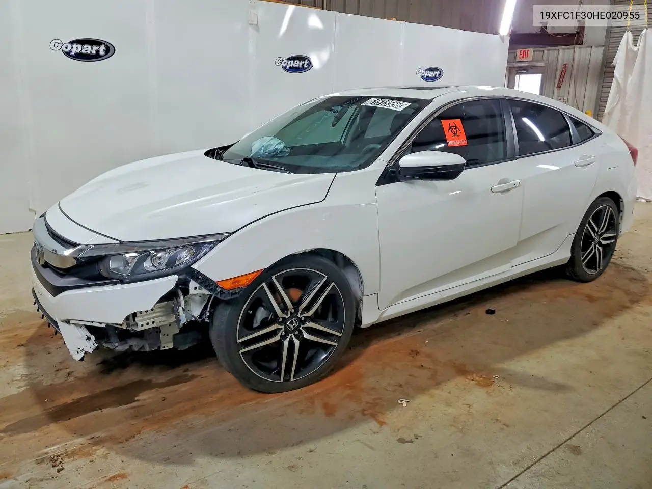 HONDA CIVIC 2017, VIN 19XFC1F30HE020955