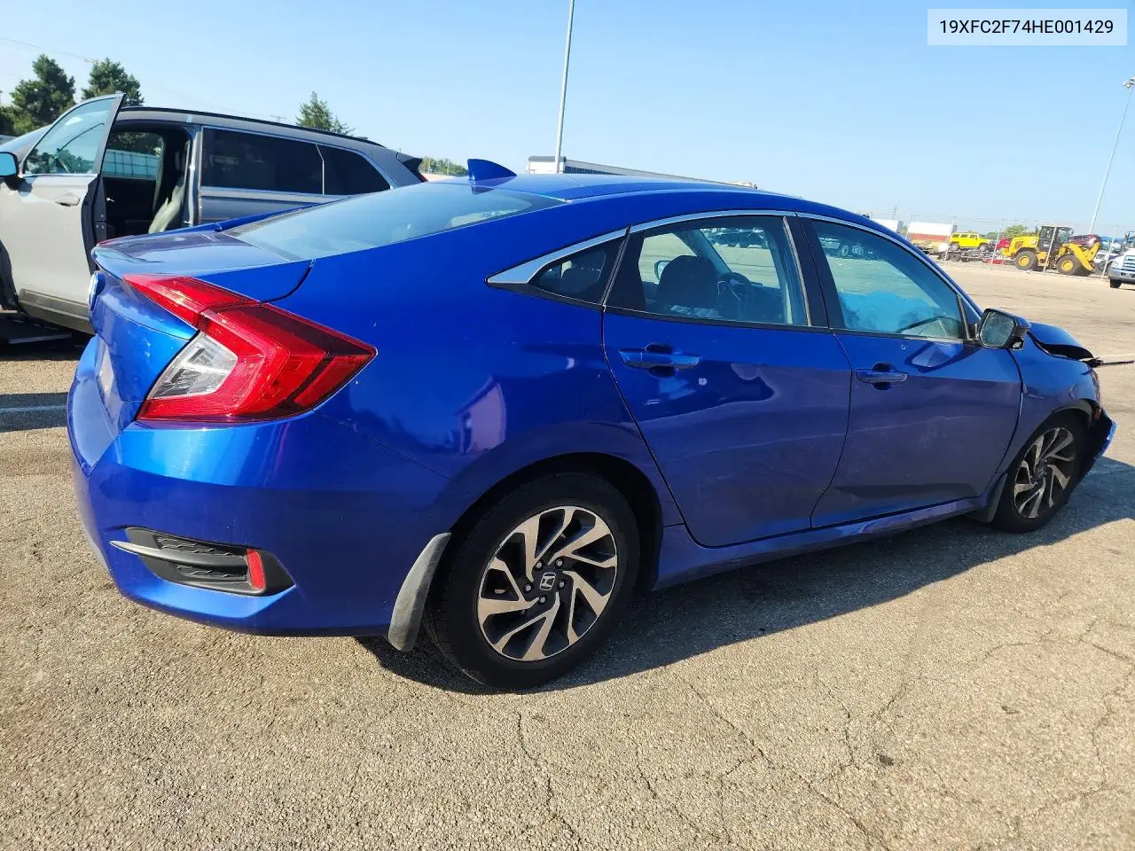 2017 HONDA CIVIC VIN 19XFC2F74HE001429 — фото 3