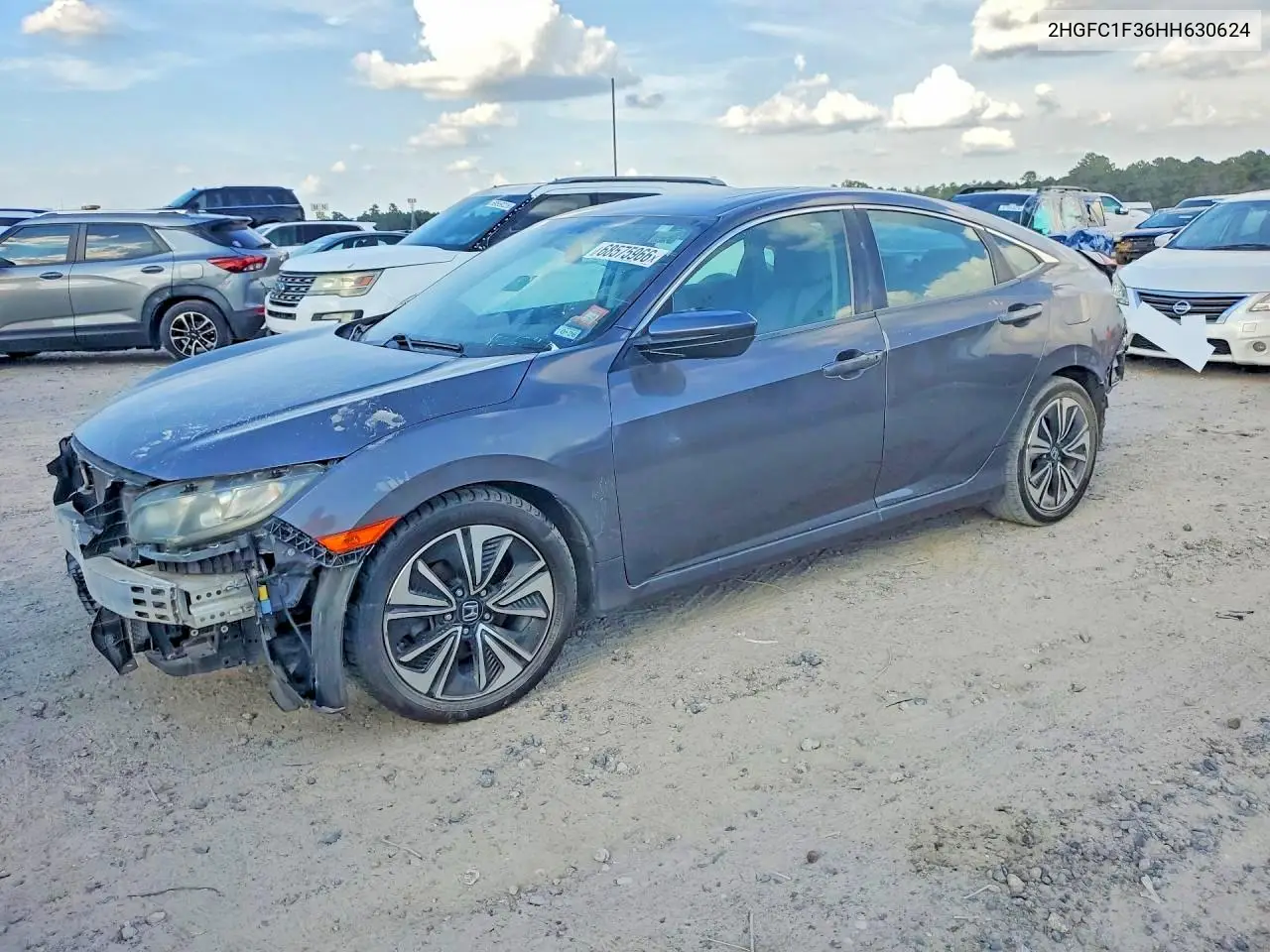 HONDA CIVIC 2017, VIN 2HGFC1F36HH630624