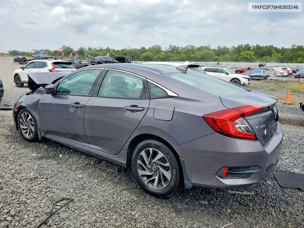 2017 HONDA CIVIC VIN 19XFC2F76HE003246 — фото 2