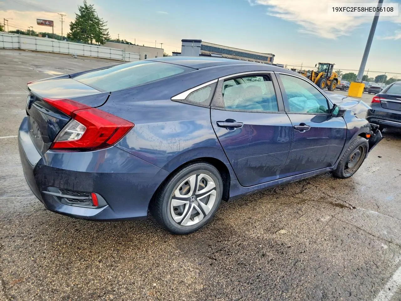 2017 HONDA CIVIC VIN 19XFC2F58HE056108 — фото 3
