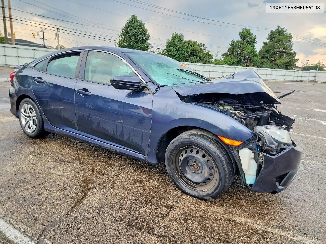 2017 HONDA CIVIC VIN 19XFC2F58HE056108 — фото 4