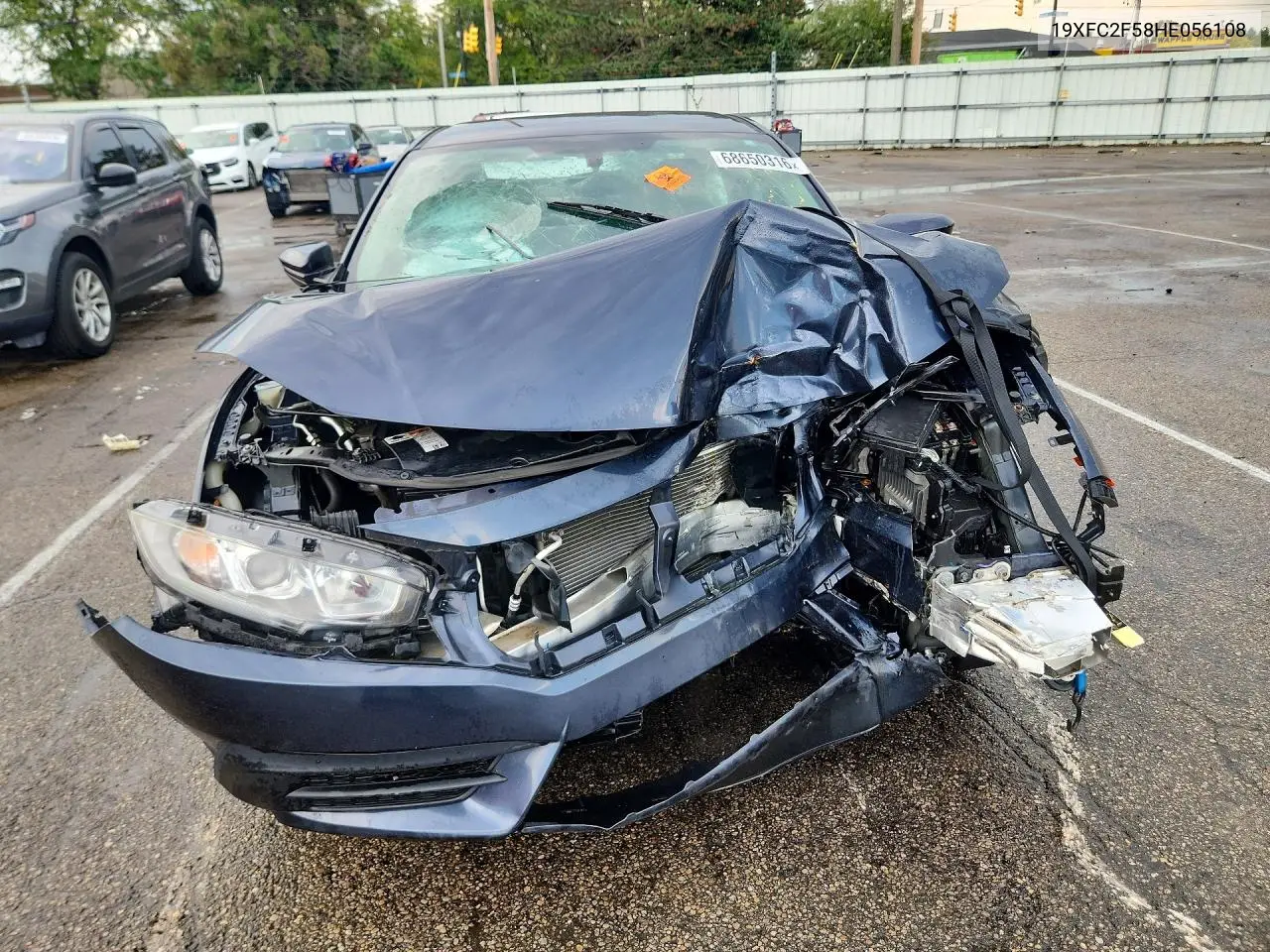 2017 HONDA CIVIC VIN 19XFC2F58HE056108 — фото 5