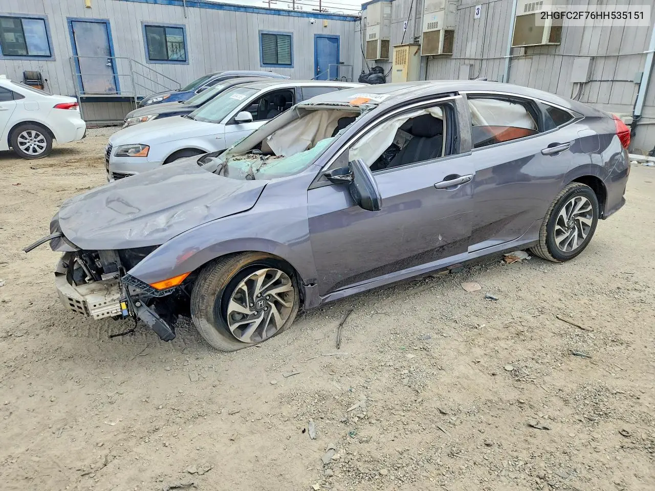 HONDA CIVIC 2017, VIN 2HGFC2F76HH535151