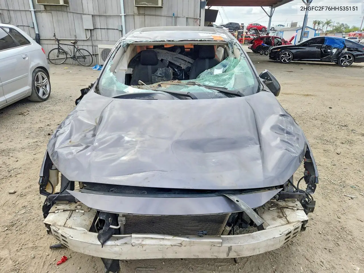 2017 HONDA CIVIC VIN 2HGFC2F76HH535151 — фото 5