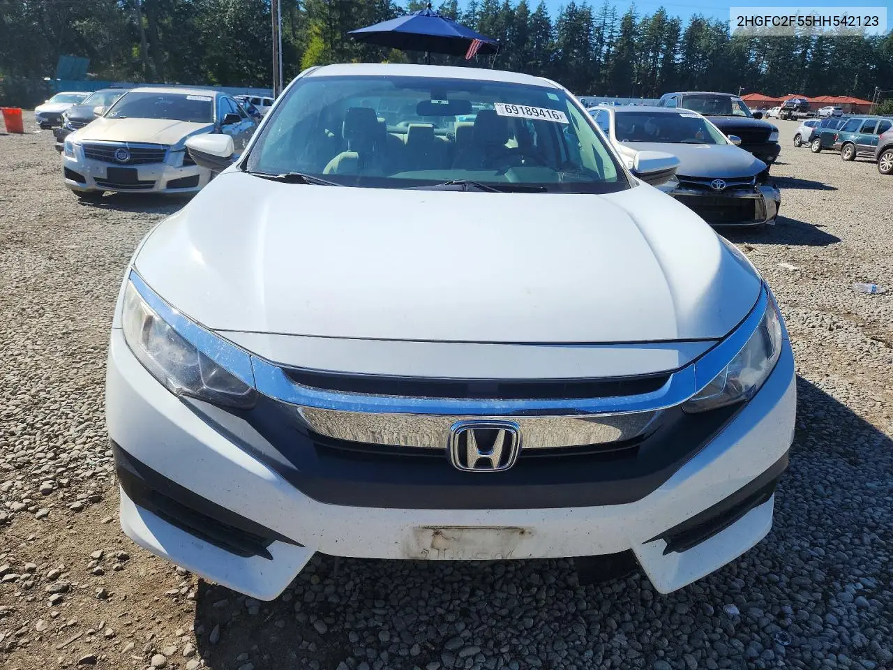 2017 HONDA CIVIC VIN 2HGFC2F55HH542123 — фото 5