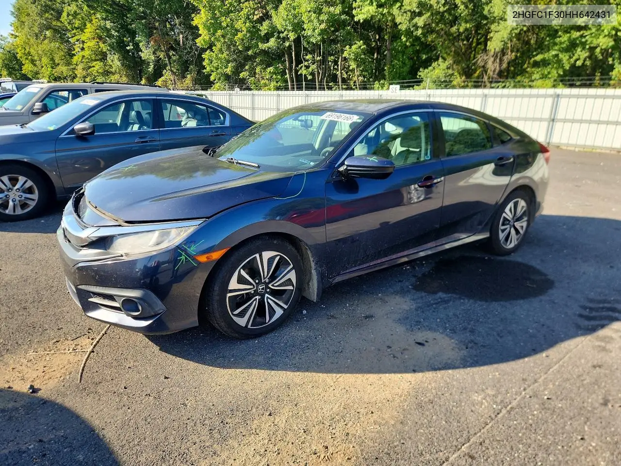 HONDA CIVIC 2017, VIN 2HGFC1F30HH642431
