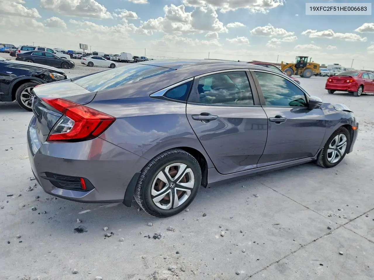 2017 HONDA CIVIC VIN 19XFC2F51HE006683 — фото 3