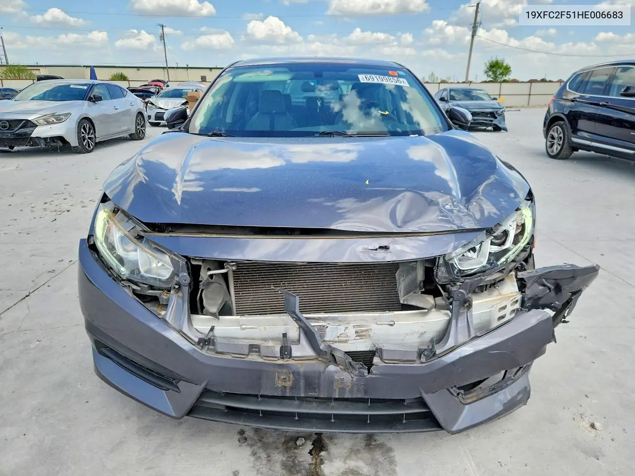 2017 HONDA CIVIC VIN 19XFC2F51HE006683 — фото 5
