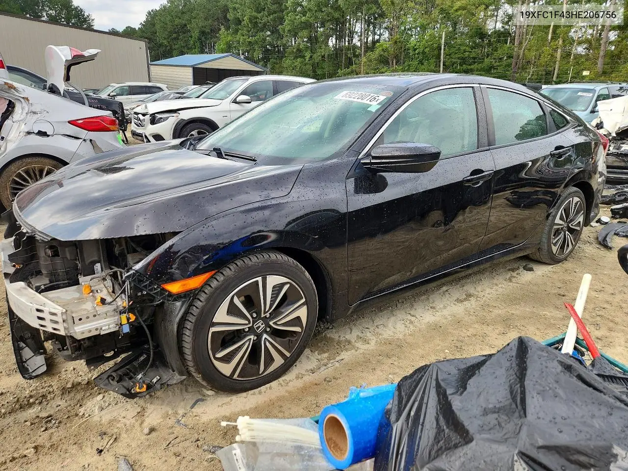 HONDA CIVIC 2017, VIN 19XFC1F43HE206756