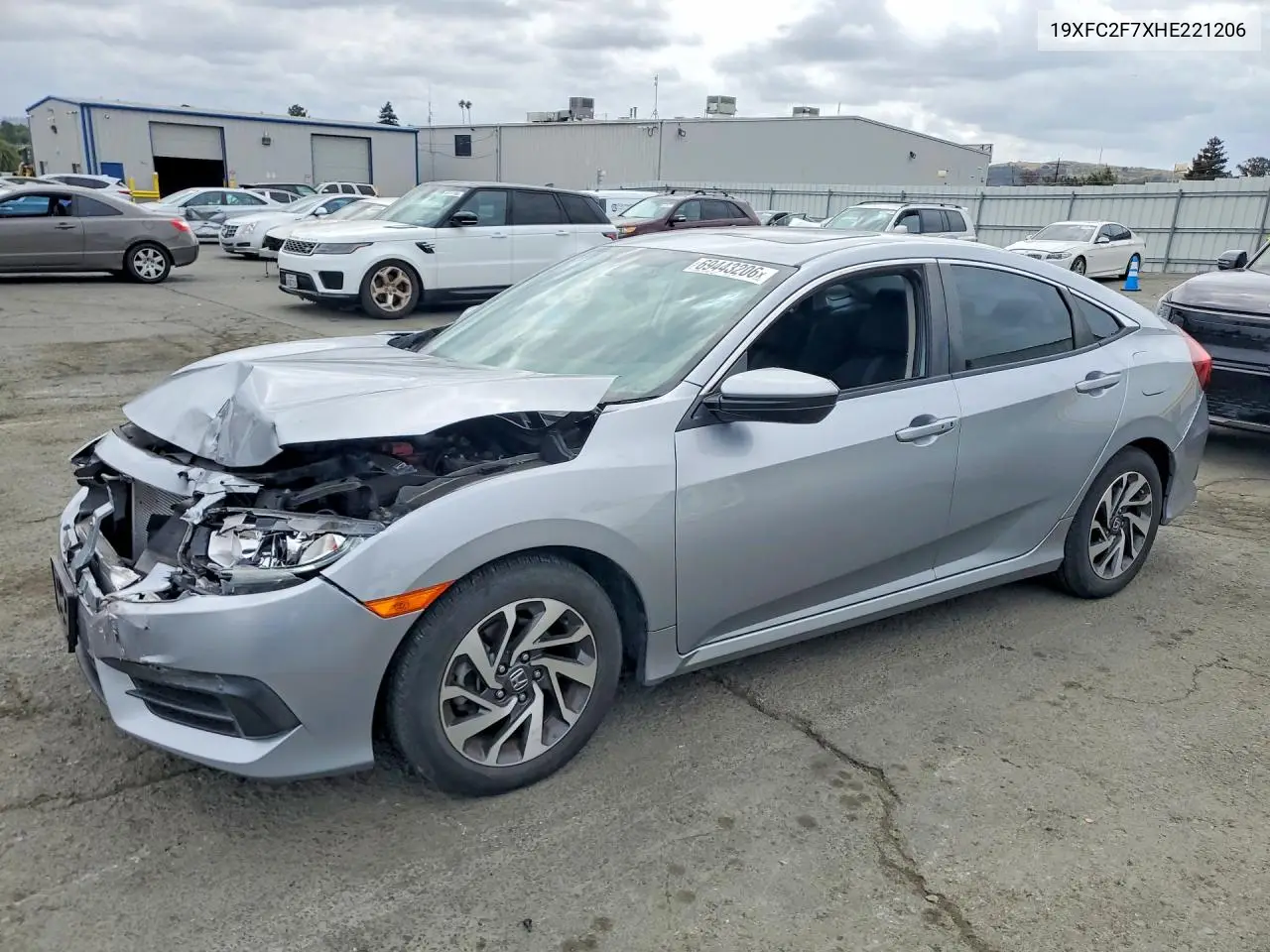 HONDA CIVIC 2017, VIN 19XFC2F7XHE221206