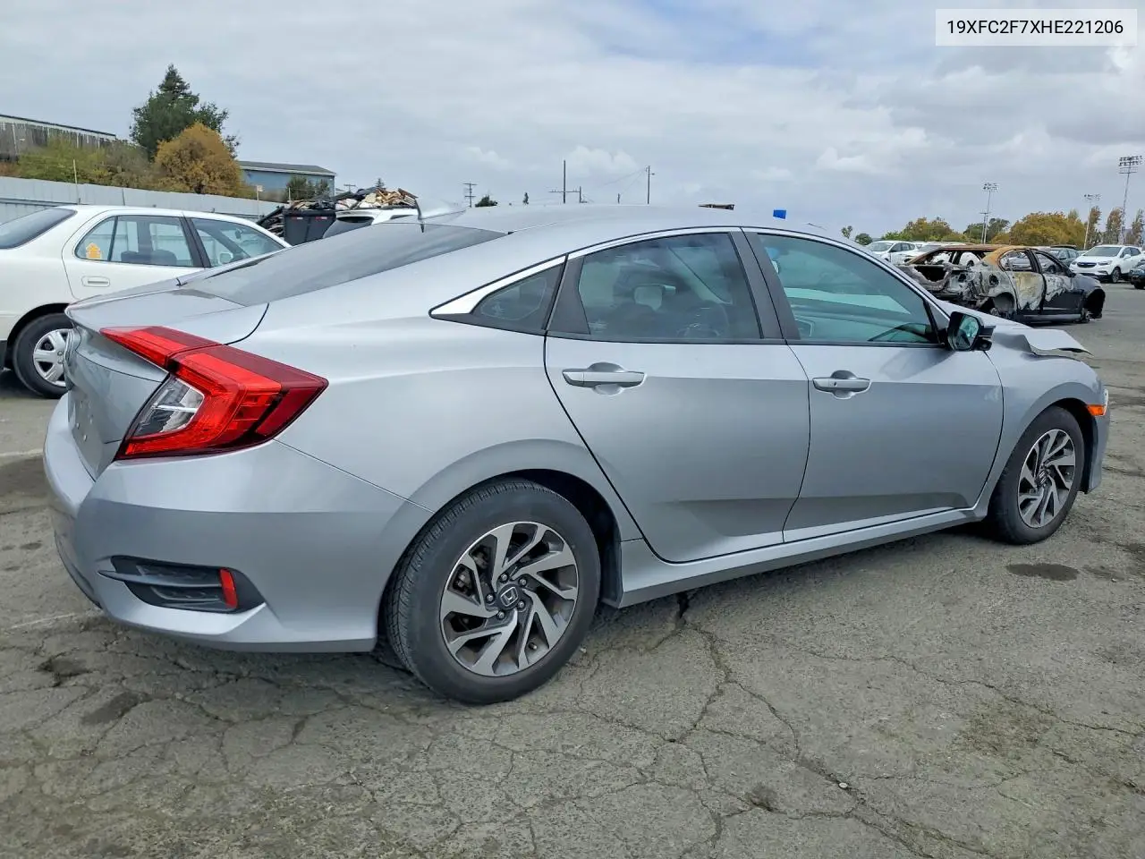 2017 HONDA CIVIC VIN 19XFC2F7XHE221206 — фото 3