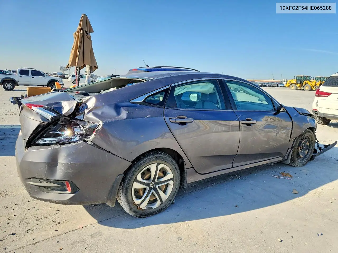 2017 HONDA CIVIC VIN 19XFC2F54HE065288 — фото 3