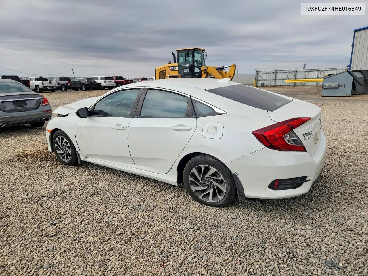 2017 HONDA CIVIC VIN 19XFC2F74HE016349 — фото 2